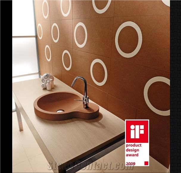 Sink OTTO in Stone Rosso Solare