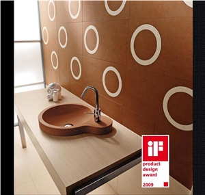 Sink OTTO in Stone Rosso Solare