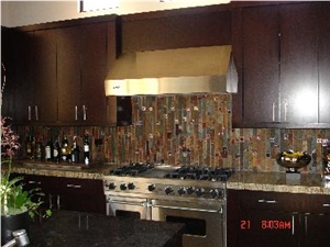 Rust Slate Backsplashes, Kitchen Design