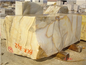Fantasy Onyx Blocks, Turkey Yellow Onyx