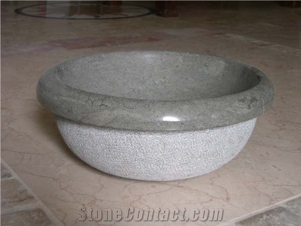Jerusalem Grey Wash Basin
