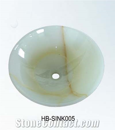 White Onyx Sink