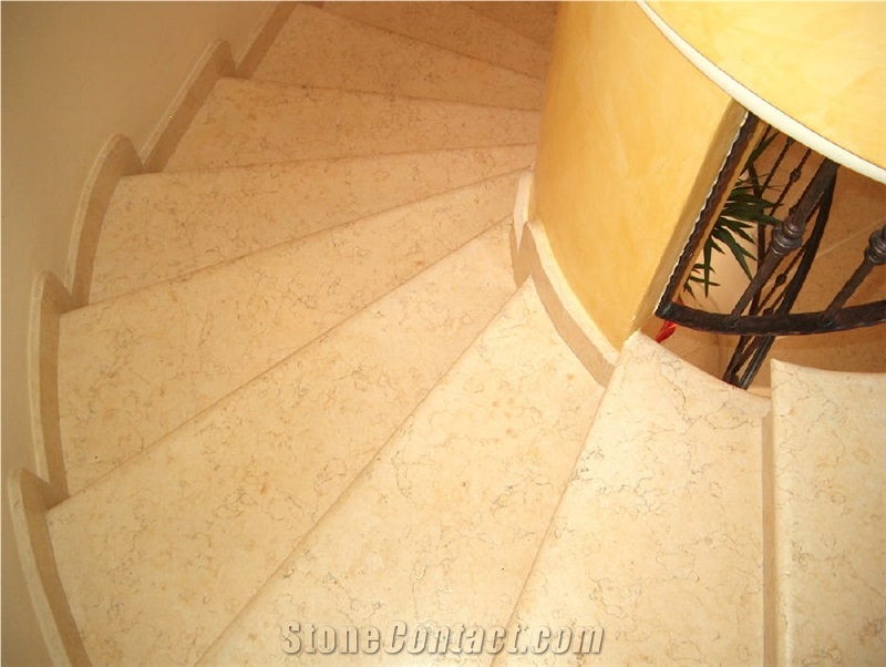 Marbles from Egypt Stairs and Steps, Beige Yellow Marble Stairs & Steps