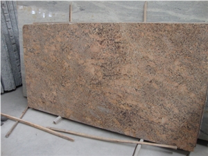 Juparana Bordeaux Granite Slabs, Brazil Golden Yellow Granite
