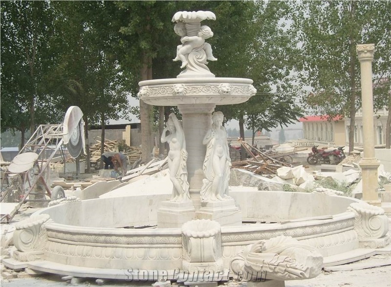White Marble Fountain