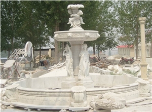 White Marble Fountain White Marble Fountain