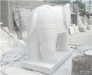 White Marble Animal Sculpture