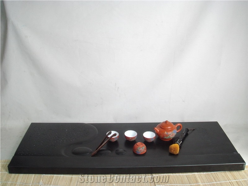 Black Granite Tea Tray