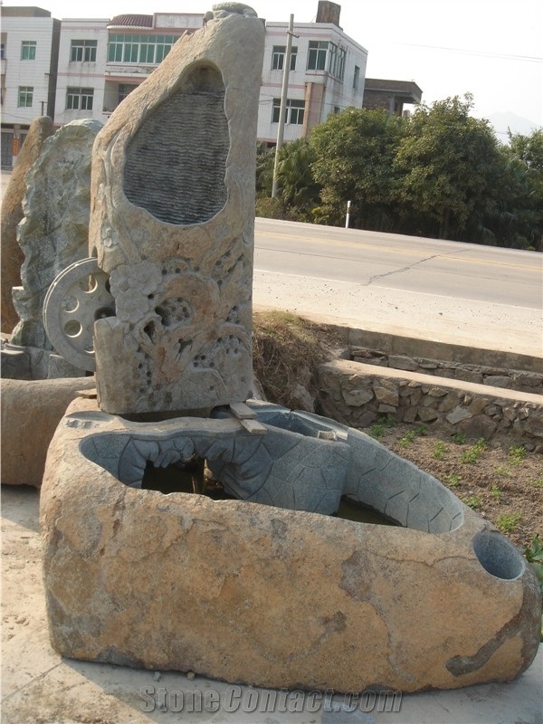 Grey Granite Fountain