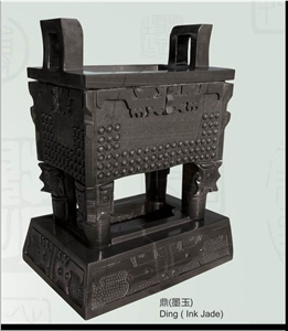 Ink Jade Carved Artifacts, Handcrafts