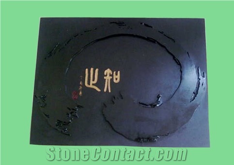 Stone Tea Tray, Black Granite Tea Tray,Dining Accressorie