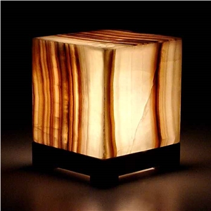 Onyx Lamp, Onyx Craft, Marquetry Onyx
