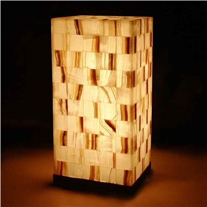 Onyx Lamp ,Onyx Craft, Marquetry Onyx