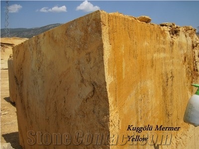 Yellow Travertine Block