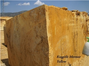 Yellow Travertine Block