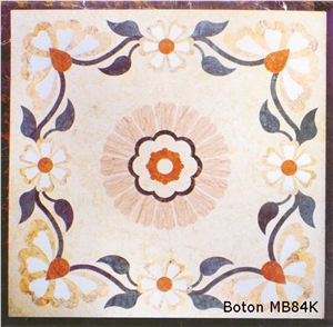 Marble Medallion Inlay Square - MB84K