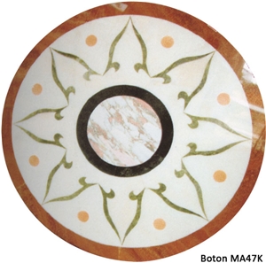 Marble Mosaic Round - MA47K Marble Mosaic Round - MA47K