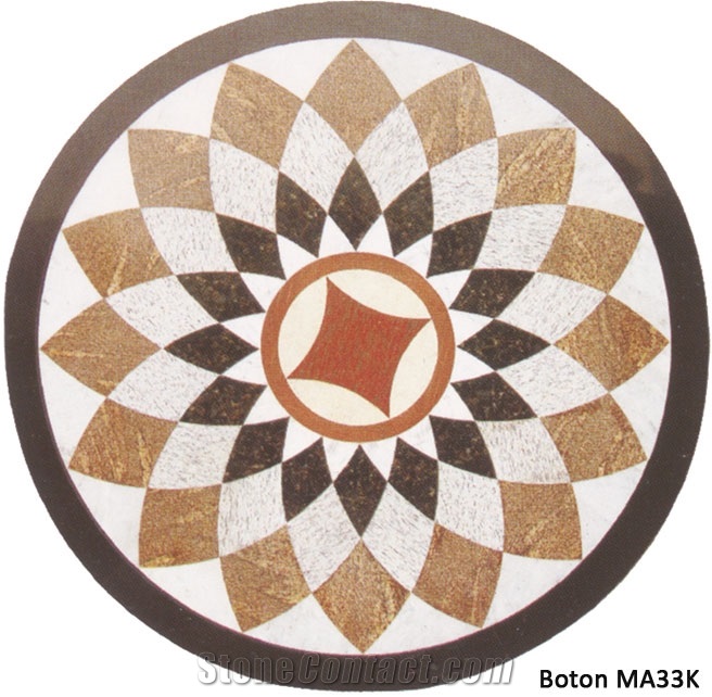 Round Mosaic Medallion - MA33K