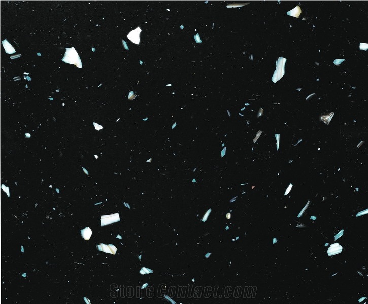 Stella Blue Engineered Marble with Shells - BF1022