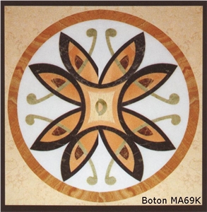 Stone Medallion Square - MA69K
