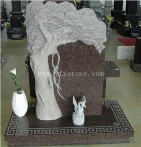 Brown European Headstone YFX-TE-130