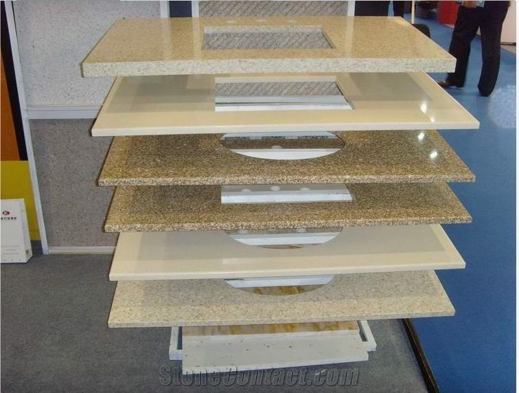 Prefabricated Vanities, Golden S ,Beige Yellow Granite Vanities