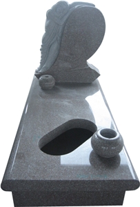 China Cheap G663 Red Granite Gravestone