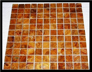 Multicolor Red Onyx Mosaic