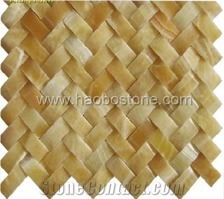 Mosaic-Yellow Onyx,MOP-1013