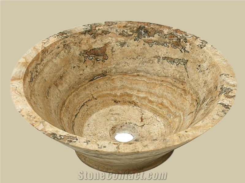 Scabos Travertine Massive Sink
