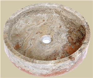 Scabos Travertine Sink