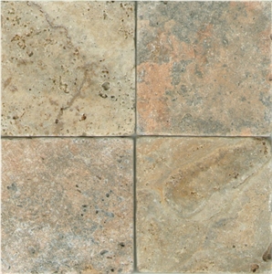 Scabos Travertine Tumbled Slabs & Tiles, Turkey Brown Travertine