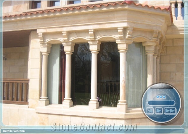 Arenisca Dorada Pinares Yellow Sandstone Columns