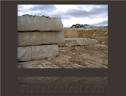 Thala Beige Limestone Block, Tunisia Beige Limestone