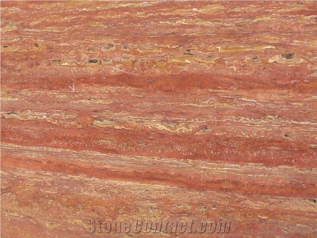 Roso Soraya Travertine Slabs & Tiles, Iran Red Travertine