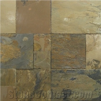 Indian Autumn Slate Slabs & Tiles