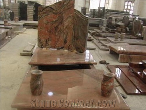 Multicolor Red Granite Monument
