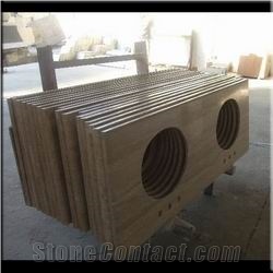 Beige Travertine Vanity Top