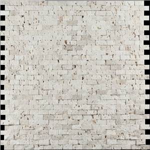 Travertine Navona Split Face Mosaic