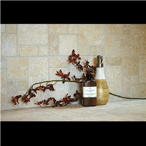 Tumbled Travertine French Pattern