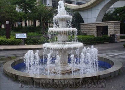 White Granite Fountain
