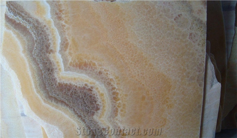 Pineapple Onyx Slabs, Mexico Yellow Onyx