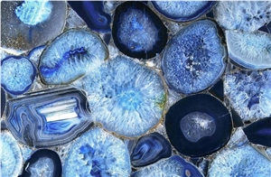 Blue-Agate Semi Precious Stone Blue-Agate Semi Precious Stone