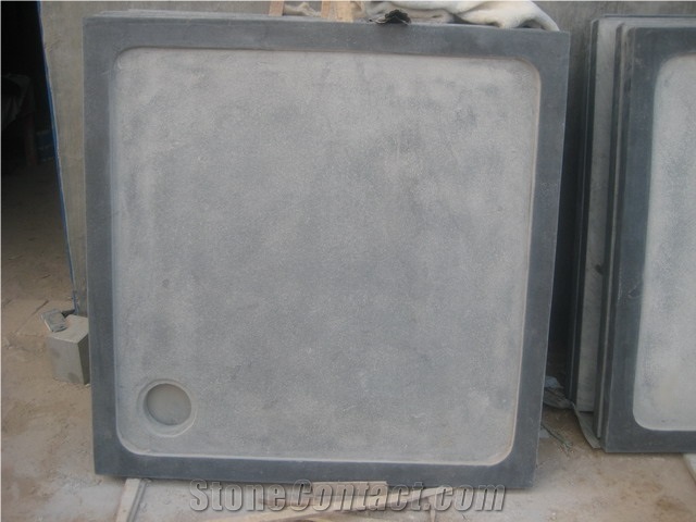Blue Limestone Shower Base