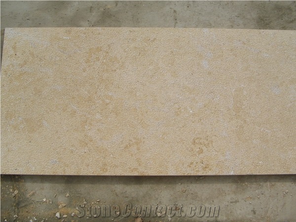 Cream Yellow Limestone Bushhammerred