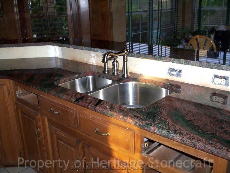 Verde Fuoco Granite Countertops