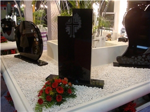 Shanxi Black Granite Tombstone