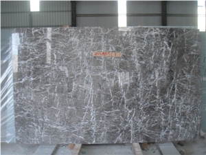 Grey Lido White Veins, Marble Slabs, Grey Lido Marble Block