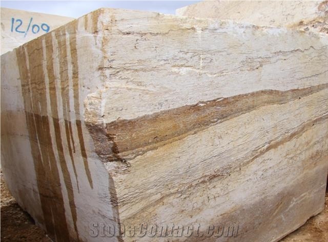 Milky Coffee Travertine Blocks
