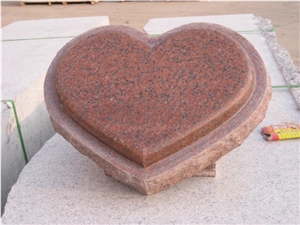 Red Granite Heart Monuments Red Granite Heart Monuments